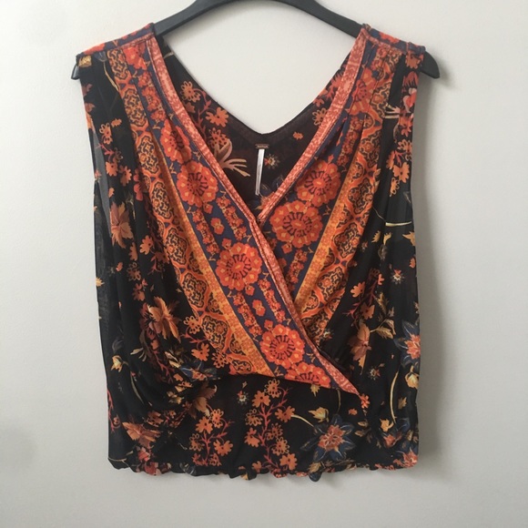Free People Tops - Free People Havana Muscle Tank In Black Combo